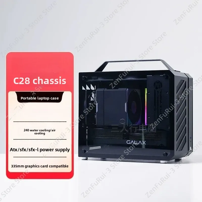 هيكل كمبيوتر مكتبي صغير محمول  - مراجعة Mechanic Master C28 Matx Portable Pc Case وسعره